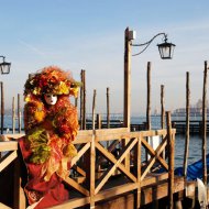 Maschera veneziana a Carnevale