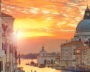 Venezia panorama al tramonto