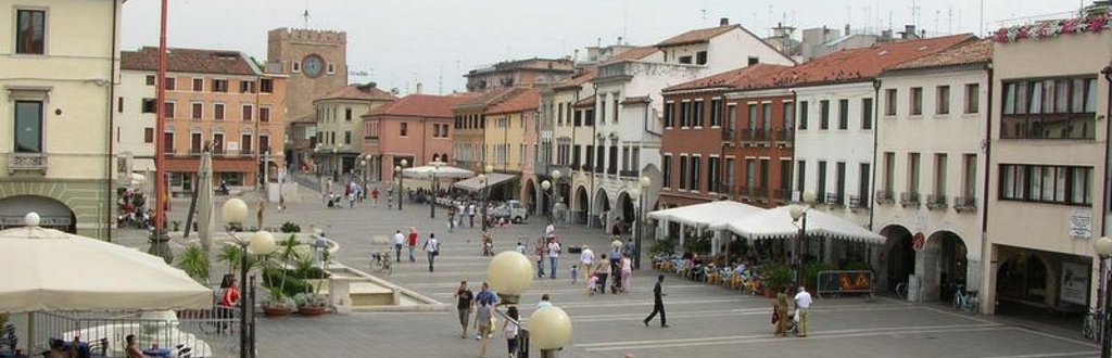 Vista del centro di Mestre