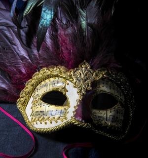maschera carnevale colorata