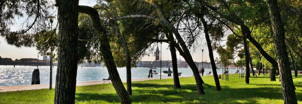 Vista della laguna di Venezia dal Parco Sant'Elena