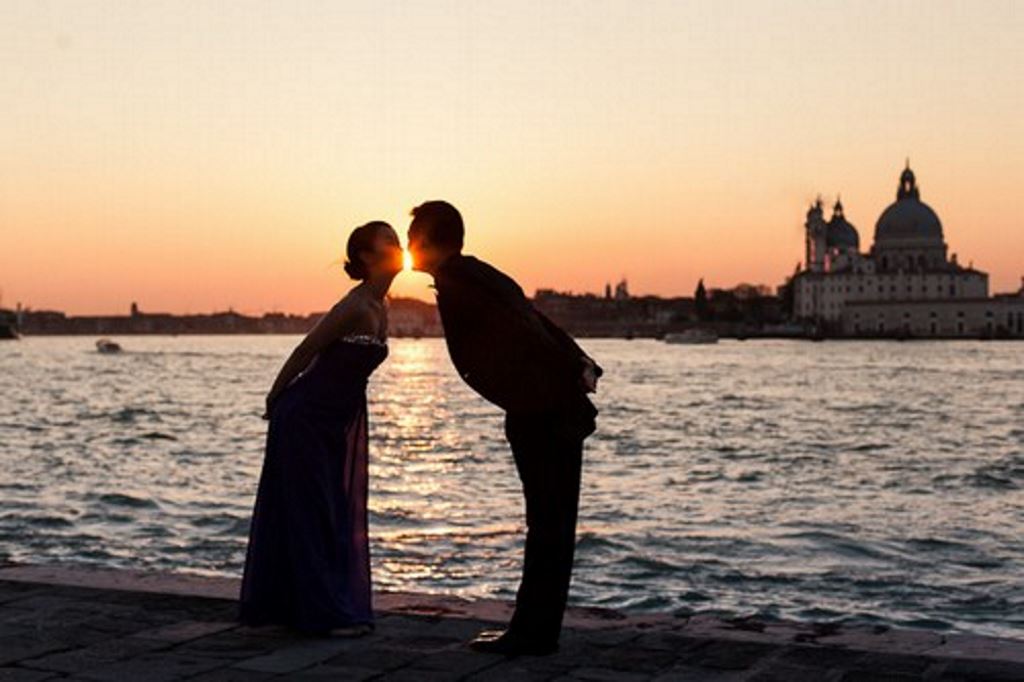 tramonto a Venezia 8 dicembre