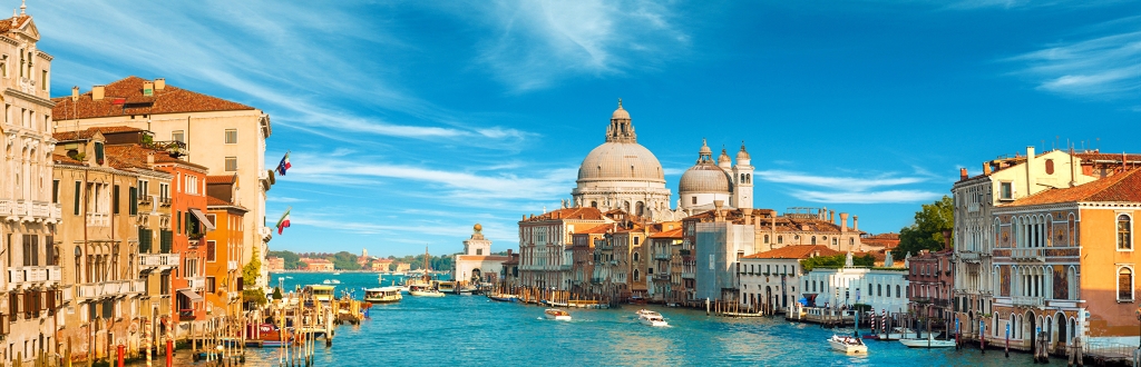 Panorama sul canale di Venezia