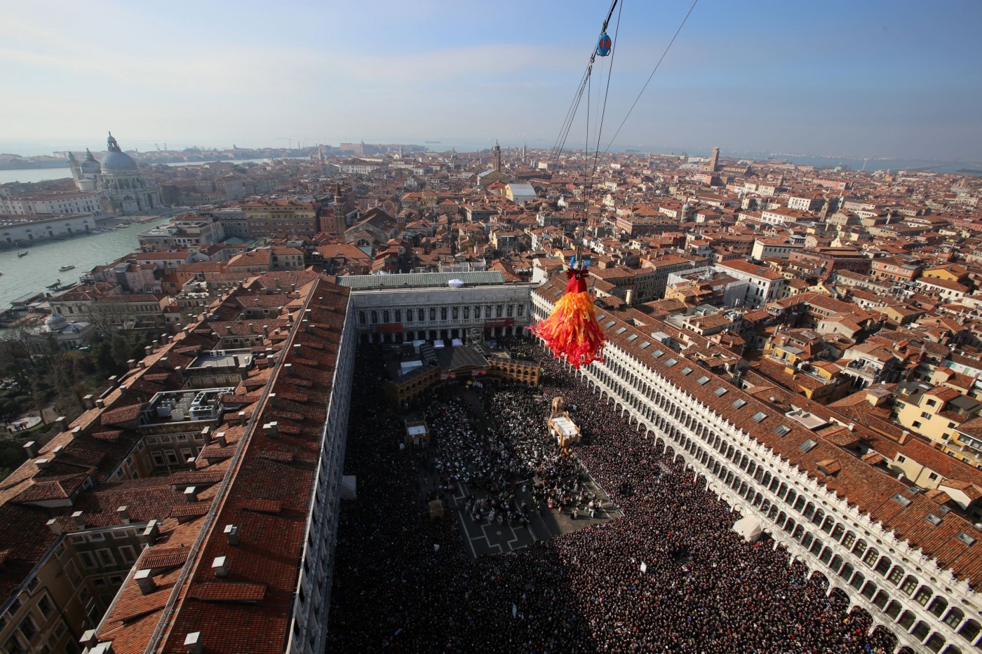 volo dell'angelo carnevale venezia